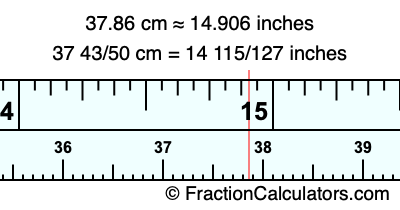 37.86 cm in inches