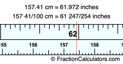 157.41 cm in inches