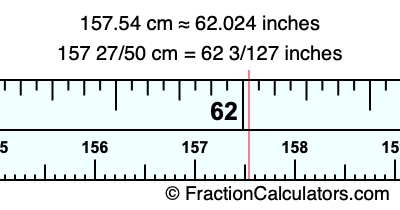 157.54 cm in inches