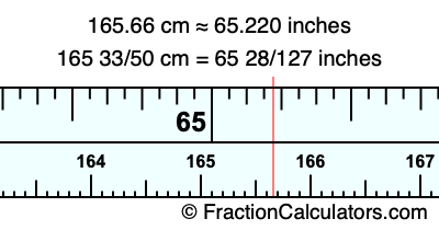 165.66 cm in inches