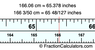 166.06 cm in inches