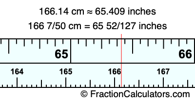 166.14 cm in inches
