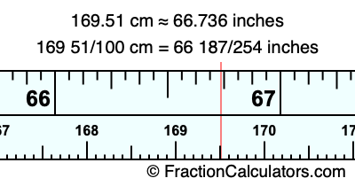 169.51 cm in inches