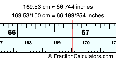 169.53 cm in inches