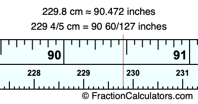 Convert 229 8 Cm To Inches What Is 229 8 Cm In Inches