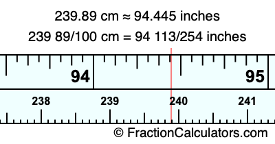 239.89 cm in inches