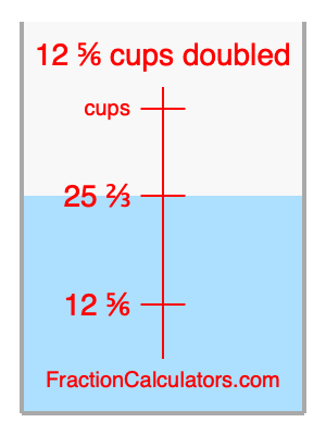 12 5/6 cups doubled illustration
