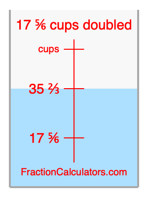 17 5/6 cups doubled illustration