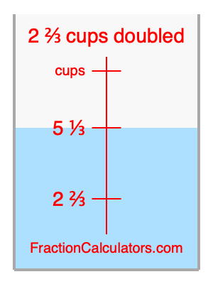 What Is 2 2 3 Cups Doubled 