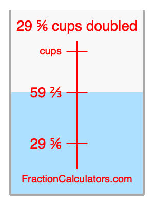 29 5/6 cups doubled illustration