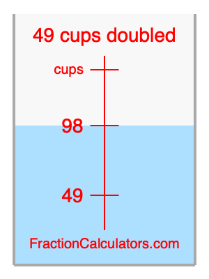 49 cups doubled illustration