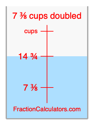 7 3/8 cups doubled illustration