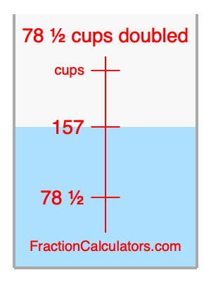78 1/2 cups doubled illustration