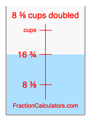 8 3/8 cups doubled illustration