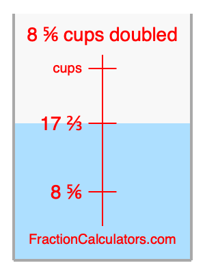8 5/6 cups doubled illustration