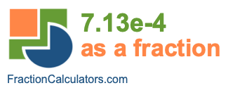 7.13e-4 as a fraction