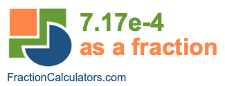 7.17e-4 as a fraction