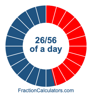 26/56 of a day illustration