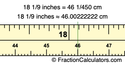 To 9 cm inch Actual Size