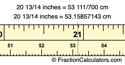 20 13/14 inches to cm