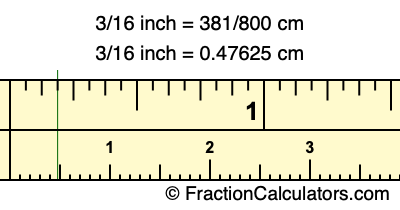 9 3 16 inch in cm