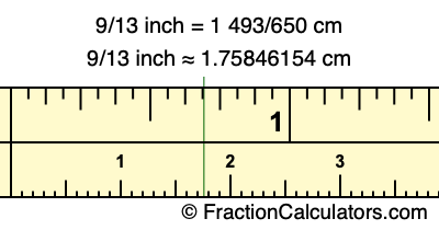 To 9 cm inch What is