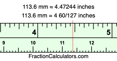113.6 mm in inches
