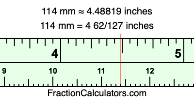 114 mm in inches