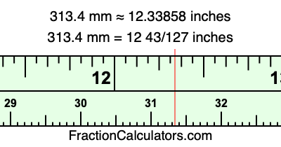 313.4 mm in inches