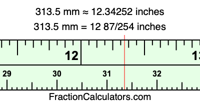 313.5 mm in inches