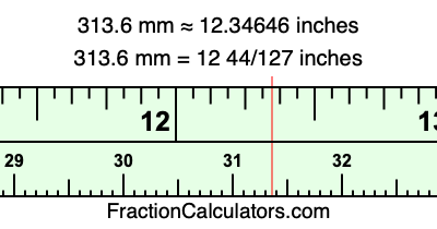 313.6 mm in inches