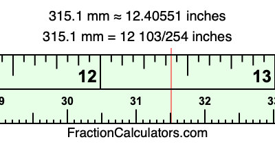 315.1 mm in inches