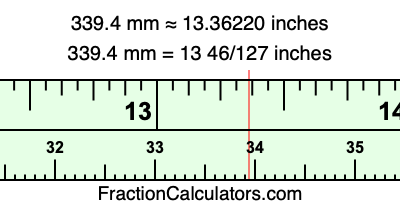 339.4 mm in inches