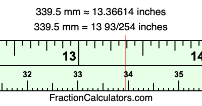 339.5 mm in inches