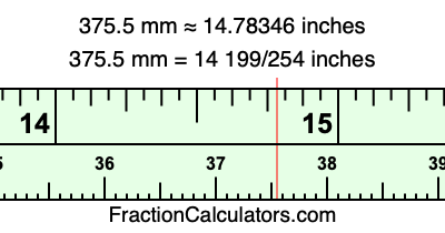 375.5 mm in inches