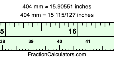 404 mm in inches