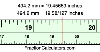 494.2 mm in inches