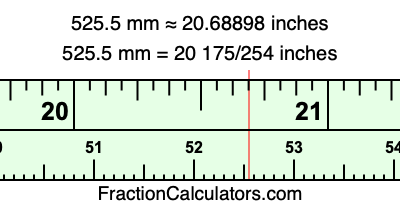 525.5 mm in inches
