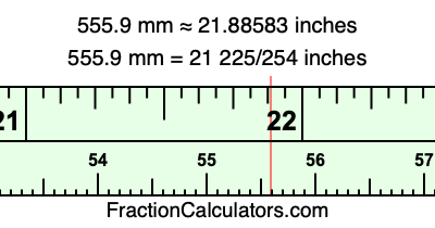 555.9 mm in inches