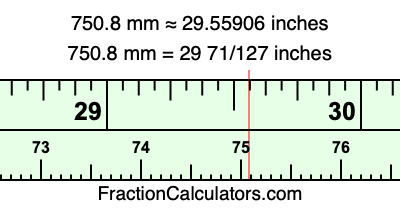 750.8 mm in inches