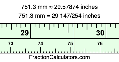751.3 mm in inches