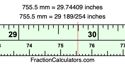 755.5 mm in inches