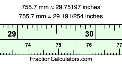 755.7 mm in inches