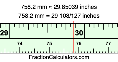 758.2 mm in inches