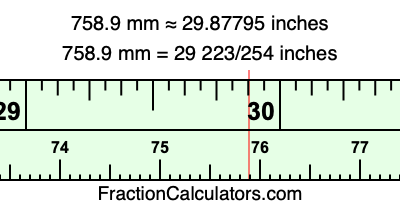 758.9 mm in inches