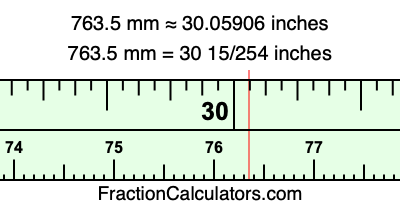 763.5 mm in inches