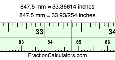 847.5 mm in inches