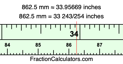 862.5 mm in inches