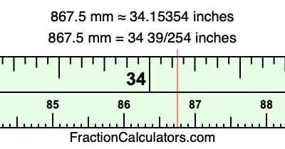 867.5 mm in inches