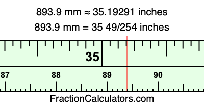 893.9 mm in inches